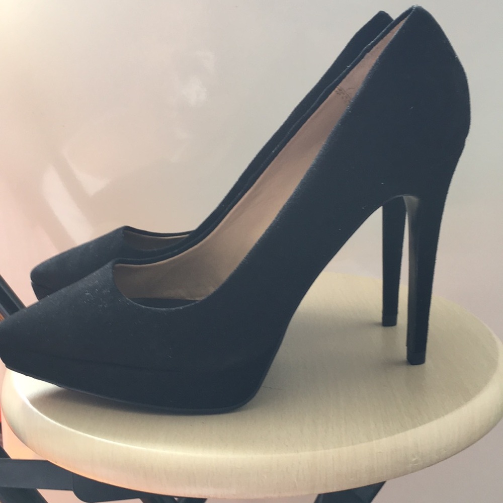 Black heels.